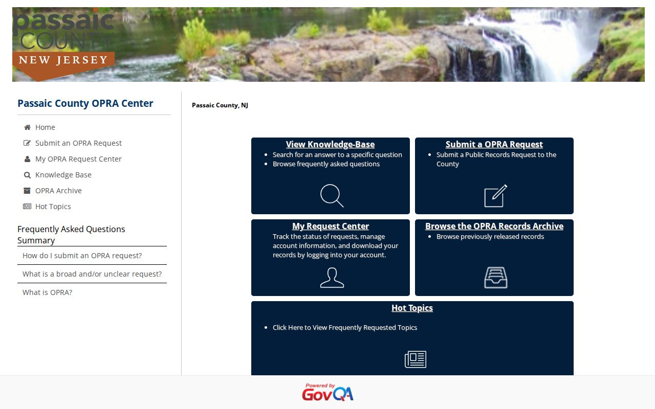 Passaic County released inmate record request portal
