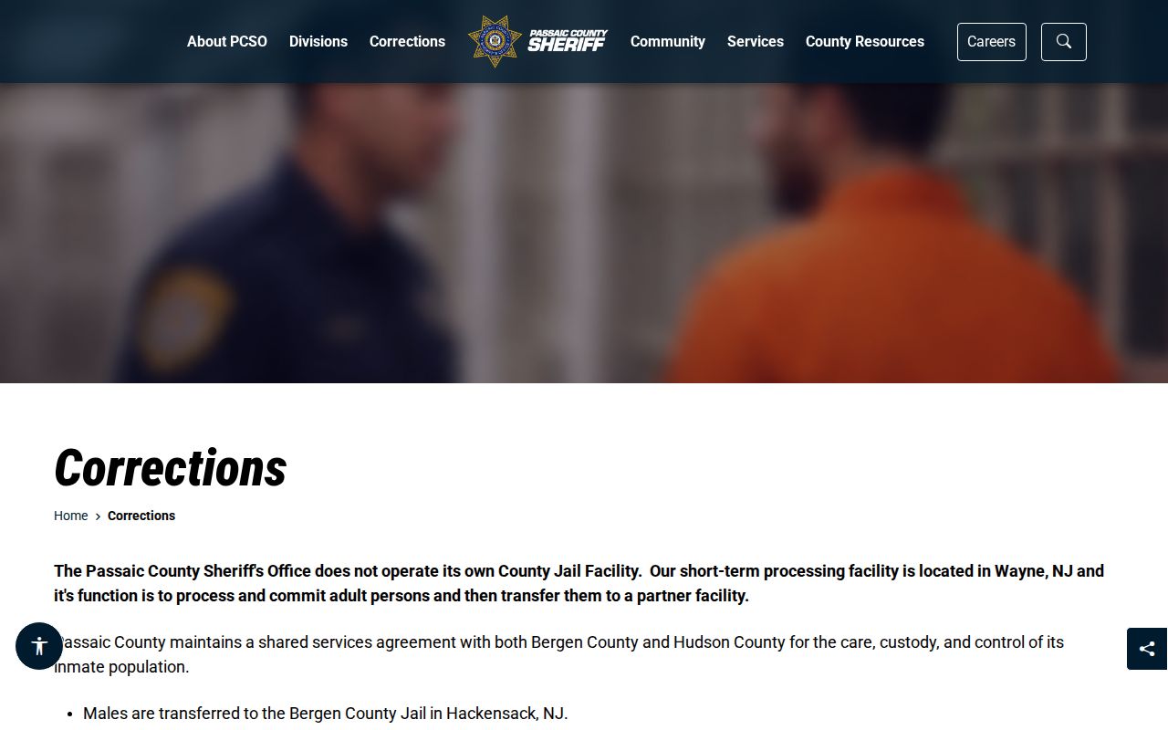 Passaic County short-term processing and same-day release information
